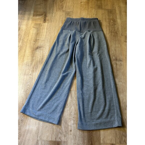 Unbranded Pants - Wide Leg Lounge Pants Women’s Small Dark Grey High Waist Pleated